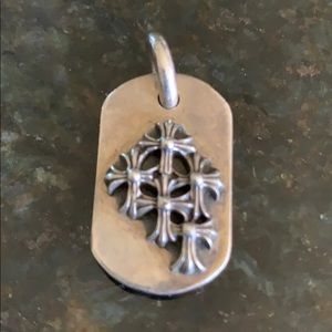 Authentic Chrome Hearts dog tag style pendant